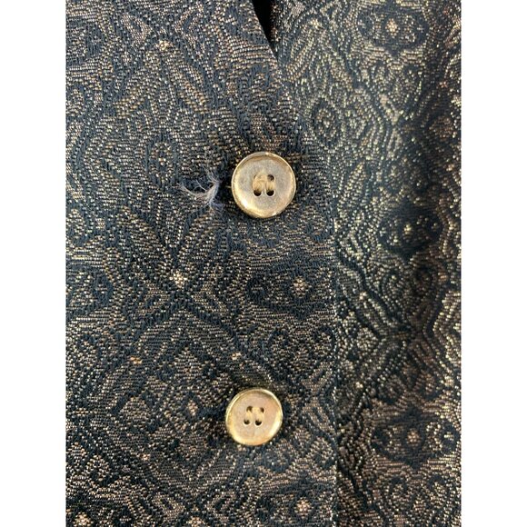 Women's Georgiou Studio Black & Gold Vest Size 8 - Picture 6 of 8